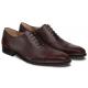 Mezlan "Murino'' Burgundy Genuine Calfskin / Deerskin Cap Toe Oxford Shoes 19051.