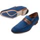 Mezlan "Rivas" Blue / Brown Genuine Suede / Leather Penny Loafers 8728.
