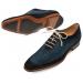 Mezlan "Rossini'' Jeans Genuine Hand-Burnished Suede Oxford Shoes 8914.