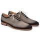 Mezlan "Rossini'' Grey Genuine Hand-Burnished Suede Oxford Shoes 8914.