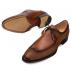 Mezlan "Novo'' Tan Genuine Calfskin Wing Tip Shoes 9049.
