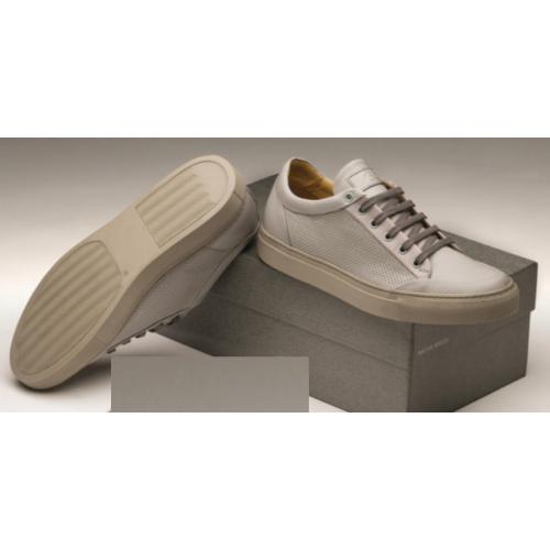 Bacco Bucci "Bonilla'' Grey Genuine Calfskin Casual Sneakers 3236-20.