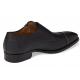Mezlan "Lubrin" Black Pebbled Calfskin Cap Toe Double Monk Strap Loafers 8013