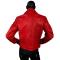 G-Gator Red Genuine Embossed Leather Double Breasted Motorcycle Jacket 3008.