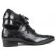 Paul Parkman ''84654-Blk'' Black Genuine Calfskin Lace-Up Casual Shoes.