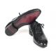 Paul Parkman ''84654-Blk'' Black Genuine Calfskin Lace-Up Casual Shoes.