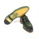 Paul Parkman ''068-GRN" Green Genuine Hand-Painted Leather Loafers.