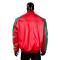 G-Gator Green / Red Genuine Python Bomber Motorcycle Jacket 2050.