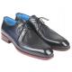 Paul Parkman ''VT578NVY" Navy / Black Genuine Stingray / Crocodile / Calfskin Apron Shoes .