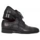Paul Parkman ''FR799-BLK" Black Genuine Leather Cap Toe Shoes.
