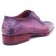 Paul Parkman ''94PR17" Purple Genuine Python / Calfskin Bicycle Toe Shoes.