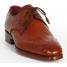 Paul Parkman ''33B76-TAB" Tobacco Genuine Ostrich Leather  Derby Shoes