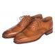Paul Parkman ''5447-CGN" Cognac Genuine Leather Wingtip Shoes.