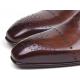 Paul Parkman ''ZLS11BRW" Cognac Genuine Calfskin Leather Perforated Shoes.
