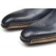 Paul Parkman ''86A5-ANT" Anthracite Grey Genuine Leather Opanka Stitched Medallion Toe Shoes.
