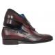 Paul Parkman ''WL34-BRD" Bordeaux Genuine Leather Wingtip Tassel Loafers