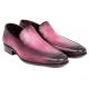 Paul Parkman ''874-PURP'' Purple Genuine Perforated Leather Loafers.