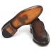 Paul Parkman ''874-BRW'' Brown Genuine Perforated Leather Loafers.
