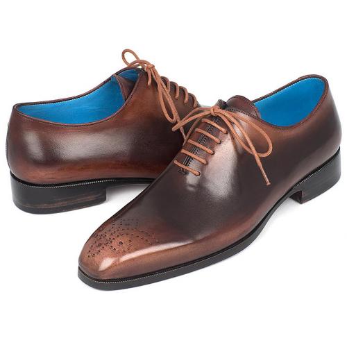 Paul Parkman ''KR254CML'' Genuine Leather Camel / Brown Medallion Toe  Shoes.