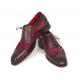 Paul Parkman ''228BRDSD'' Bordeaux Genuine Suede / Calfskin Wingtip Shoes.