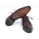 Paul Parkman "6584-BRW" Brown Genuine Leather Medallion Toe Derby Shoes.