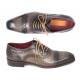 Paul Parkman "024-GRAY" Grey Genuine Leather Captoe Shoes.