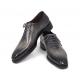 Paul Parkman "044GRY" Gray / Black Genuine Leather Wholecut Shoes.