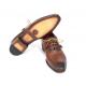 Paul Parkman "GF61AZ'' Brown / Camel Genuine Stingray Medallion Toe Shoes .