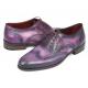 Paul Parkman "743-PURP'' Purple / Navy Genuine Calfskin Leather Shoes.