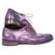 Paul Parkman "743-PURP'' Purple / Navy Genuine Calfskin Leather Shoes.