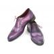 Paul Parkman "743-PURP'' Purple / Navy Genuine Calfskin Leather Shoes.