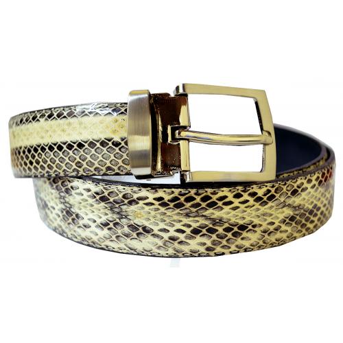 Serpi Natural Genuine Snake Skin Belt S/30