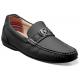 Stacy Adams "Cyd" Charcoal Genuine Perforated Leather Moc Toe Bit Slip On 25264-013.