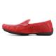 Stacy Adams "Cicero'' Red Genuine Perforated Leather Moc Toe Slip On 25172-600.