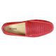 Stacy Adams "Cicero'' Red Genuine Perforated Leather Moc Toe Slip On 25172-600.
