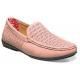 Stacy Adams "Cicero'' Misty Rose Genuine Perforated Leather Moc Toe Slip On 25172-665.