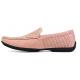 Stacy Adams "Cicero'' Misty Rose Genuine Perforated Leather Moc Toe Slip On 25172-665.