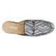 Stacy Adams "Sterling'' Black / White Knitted textile Moc Toe Bit Mule 25283-111.