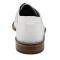 Stacy Adams "Giansanti'' White Crocodile Print Leather Plain Toe Oxford Shoes 25272-100.