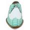 Stacy Adams "Trazino'' Light Aqua / White Crocodile / Lizard Print Leather Wingtip Toe Oxford Shoes 25271-454.