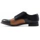 Stacy Adams "Madison'' Black Multi Goatskin leather Cap Toe Oxford Shoes 00012-009.