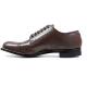 Stacy Adams "Madison'' Brown Goatskin Leather Cap Toe Oxford Shoes 00012-02.