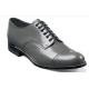 Stacy Adams "Madison'' Steel Grey Goatskin Leather Cap Toe Oxford Shoes 00012-10