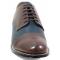 Stacy Adams "Madison'' Navy Multi Goatskin Leather Cap Toe Oxford Shoes 00012-492.