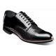 Stacy Adams "Madison'' Black Goatskin leather Cap Toe Oxford Shoes 00905-001.