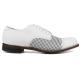 Stacy Adams "Madison'' White Goatskin leather Cap Toe Oxford Shoes 00905-100.