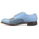 Stacy Adams "Madison'' Chalk Blue Goatskin leather Cap Toe Oxford Shoes 00905-493.