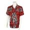 Pronti Red / Black / Ivory Multi Pattern Short Sleeve Shirt S6378