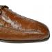 Belvedere "Rovigo" Brown Genuine Ostrich Split Moc Toe Shoes R20