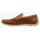 GBX "Ludlam" Cognac Vegan Leather Moc Toe Driving Loafers 134894